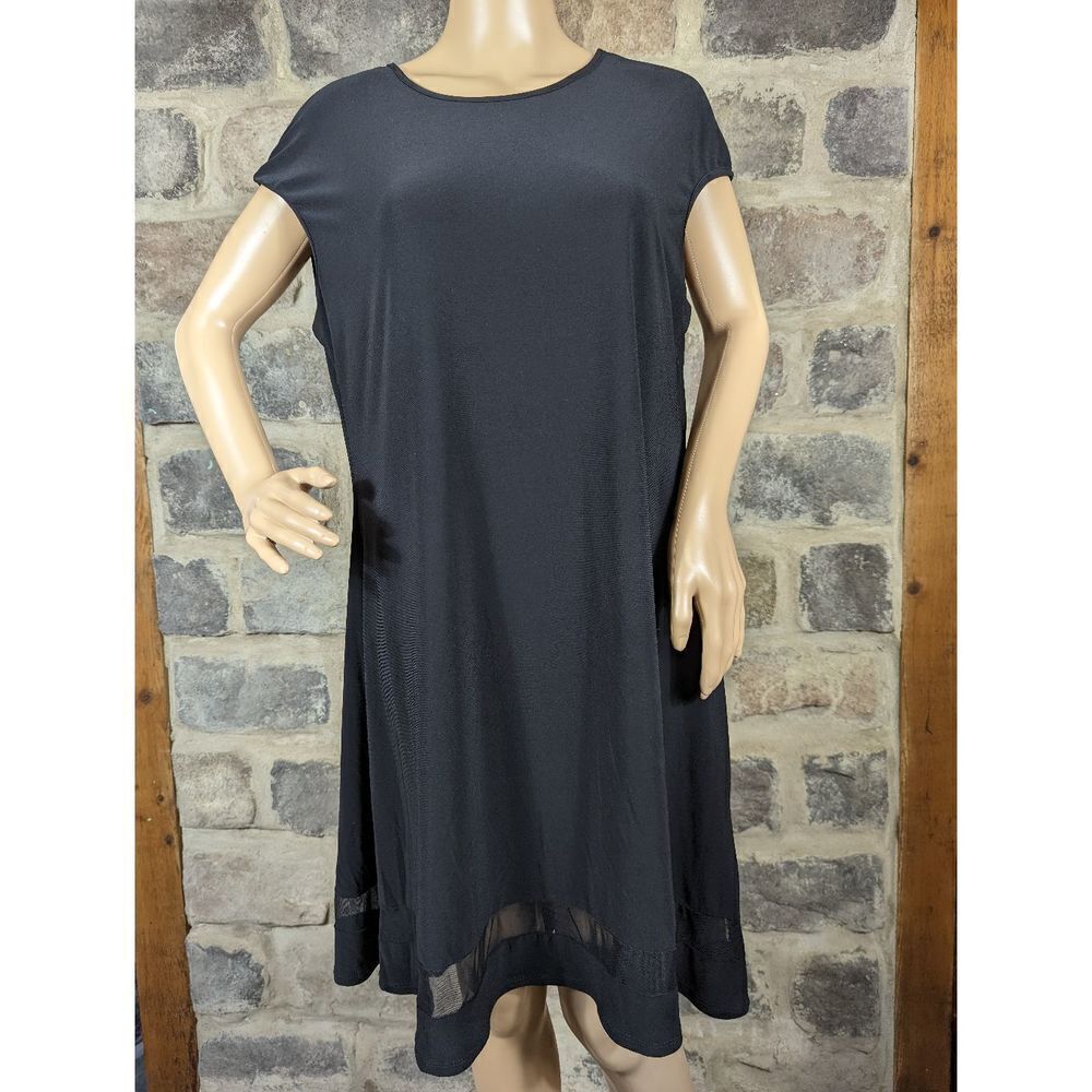 Tash + Sophie A-line‎ black sleeveless dress size XL